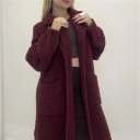 giacca senza bottone midy coat